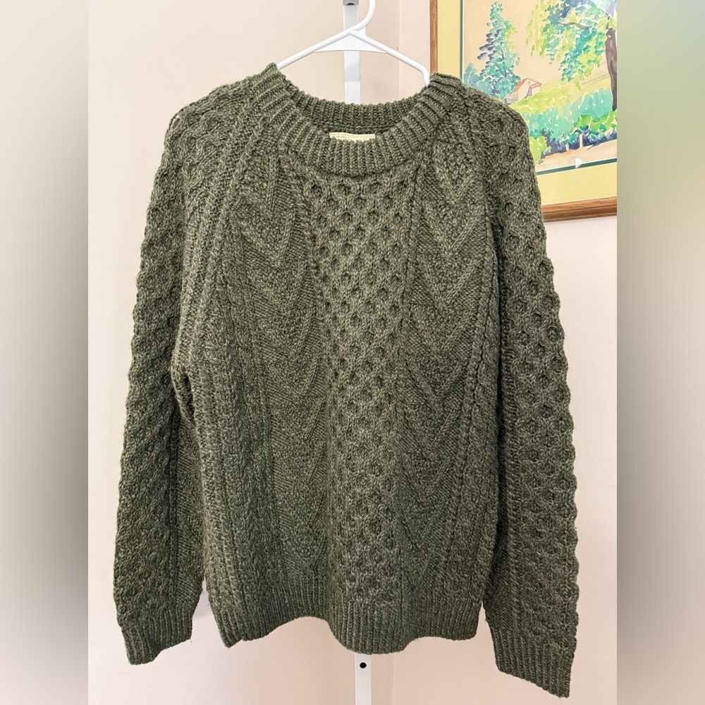 Aran Merino Wool Crew Neck Sweater. Size Small. In Very Good Preloved. - Picture 1 of 5